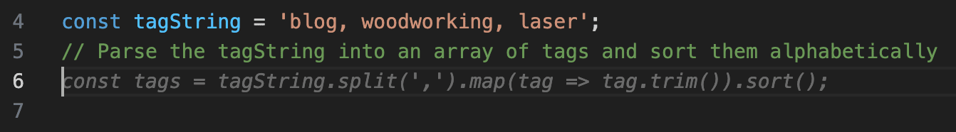 Example of Copilot Suggestion